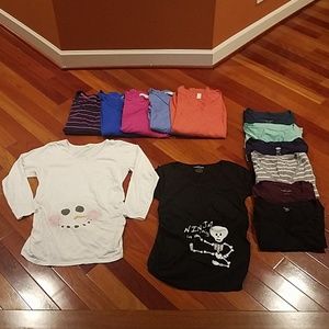 13 Maternity Shirts Lot M/L